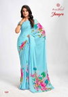 Shaayra By Kashvi Dull Moss Digital Printed Sarees Wholesale Market In Surat